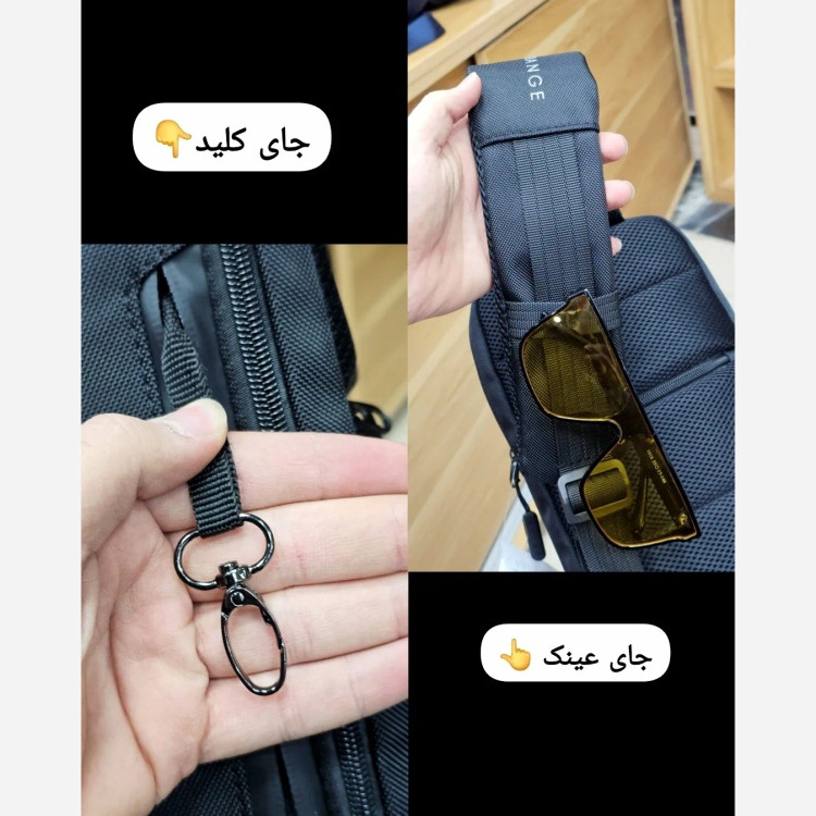 بادی بگ رمز دار ضد آب بنج بزرگ ریپس خارجی مشکی سبز سورمهای