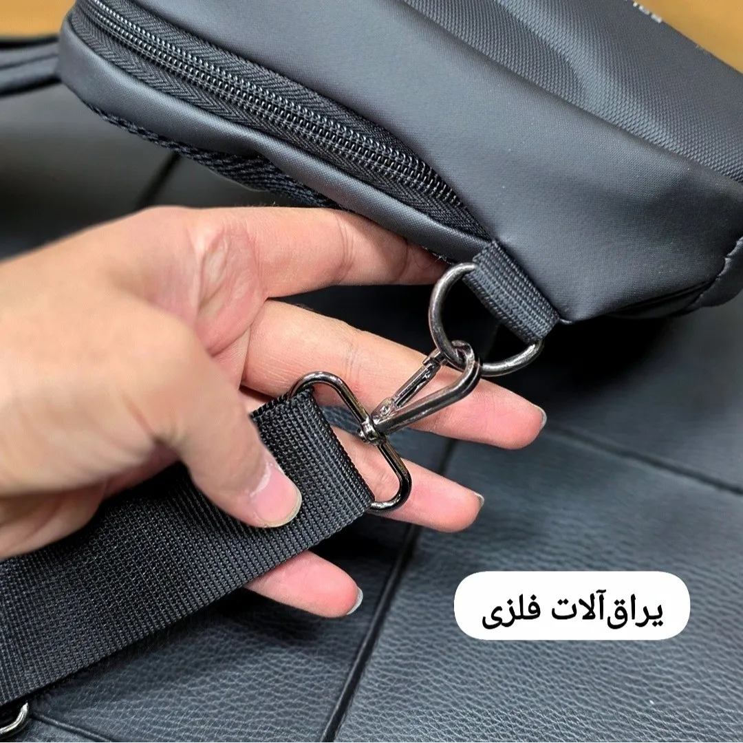 بادی بگ هاردکیس بنج ضد آب پارچه اسکین خارجی رنگ مشکی ابعاد 22 در 15 سانتی متر