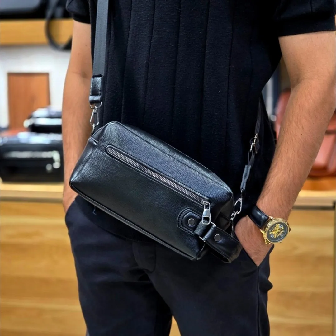 کیف دستی و دوشی مردانه شوزبگ چرم وارداتی درجه یک