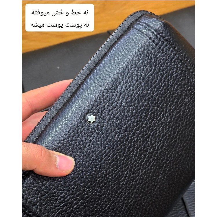 کیف دستی پاسپورتی مونت بلانک چرم وارداتی