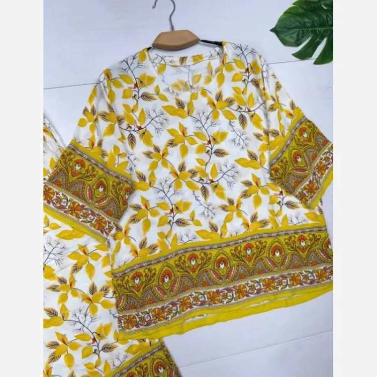 بلوز و شلوار نخی شیوان 7594