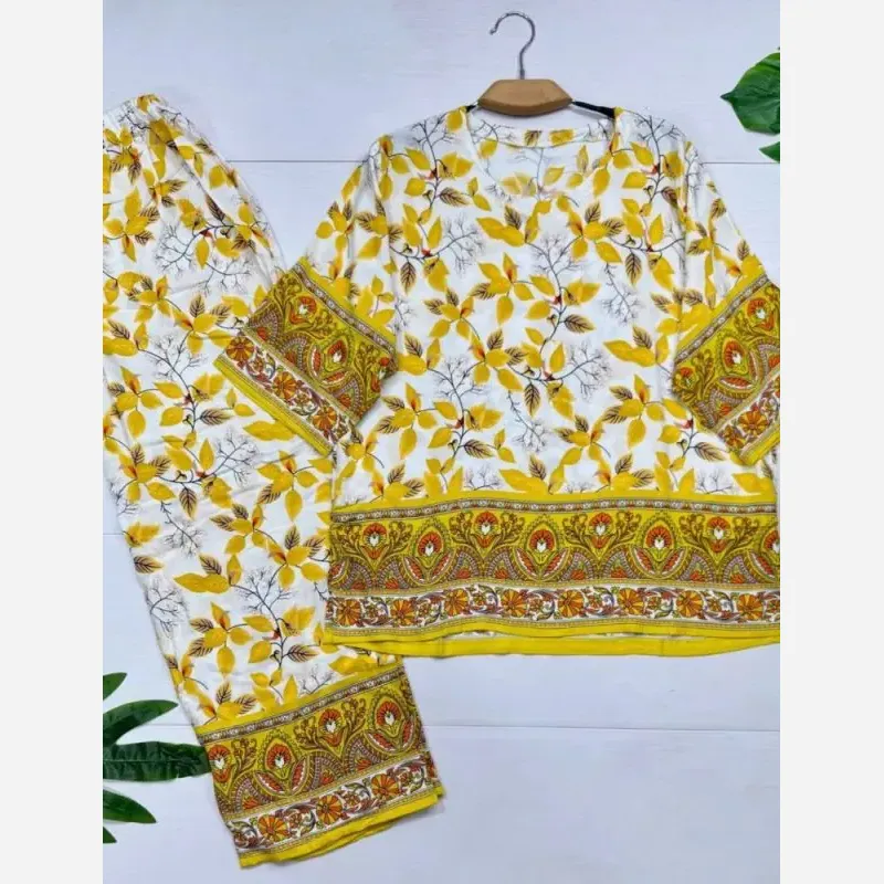 بلوز و شلوار نخی شیوان 7594