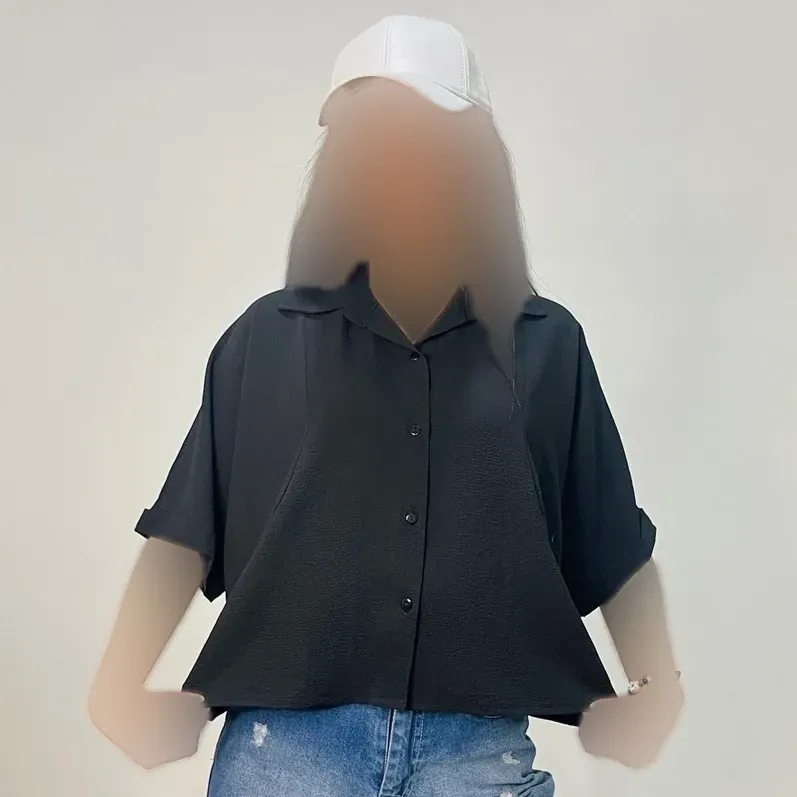 شومیز زنانه آستین کیمونو جنس ینزی خنک تابستانی رنگبندی پاستیلی