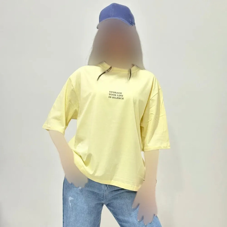 تیشرت نخ پنبه آپگرید فری سایز زنانه
