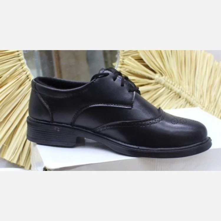 کفش مجلسی مردانه مدل بروژ بندی رویه چرم بیاله زیره PVC