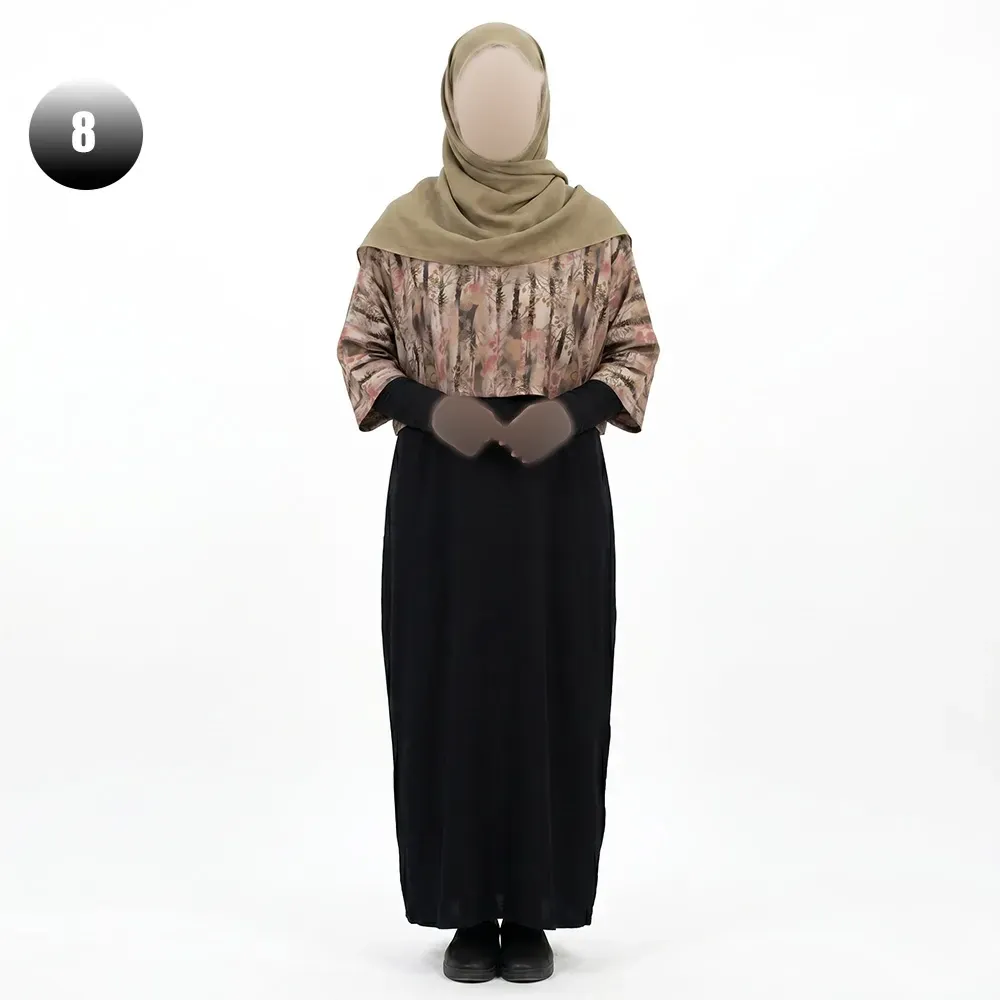 ست کراپ و سارافون زنانه طرح دار کد 11768