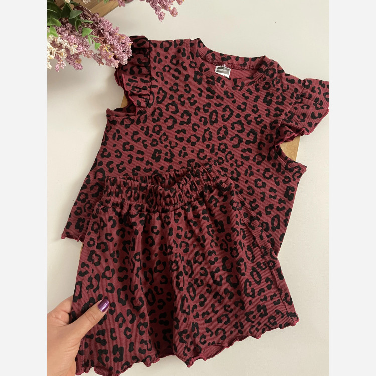ست تاپ و شلوارک دخترانه و پسرانه پنبه فانریپ سایز 40 تا 55 مناسب 2 تا 9 سال