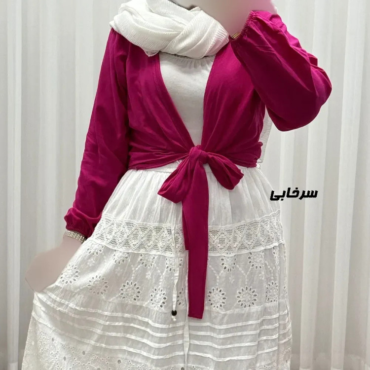 شومیز نخی زنانه مدل گرهای فری سایز مناسب تا سایز 46