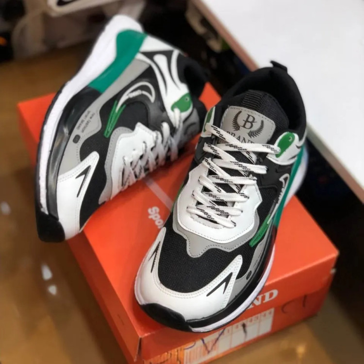 کفش کتونی مردانه نایک بتا سفید سبز اسپرت و پیاده روی
