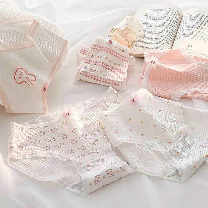 شورت زنانه عروسکی فانتزی کبریتی نخی طرح خرگوشی سایز بزرگ 3X
