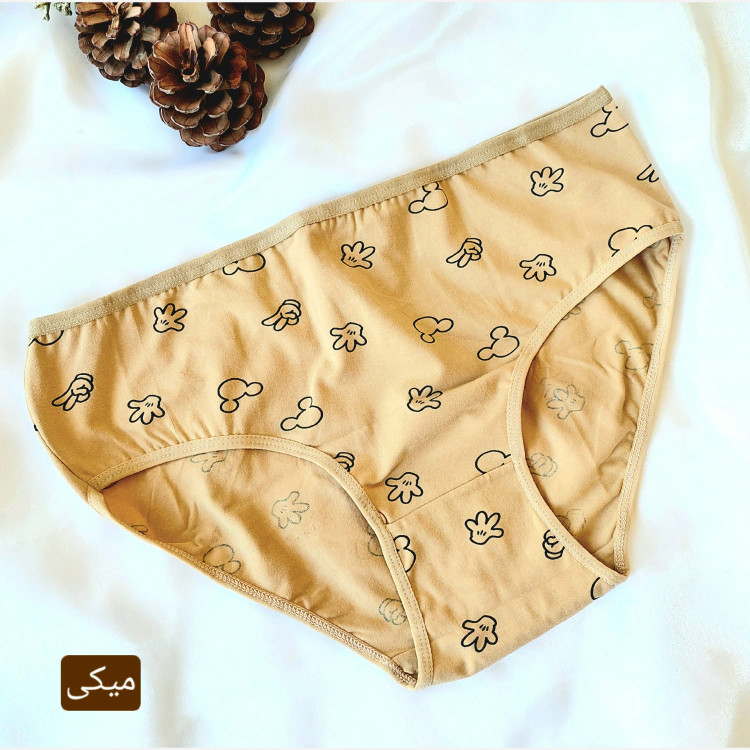 پک شورت زنانه نخی قواره دار سایز بزرگ 3XL طرح دار برند آلکیم