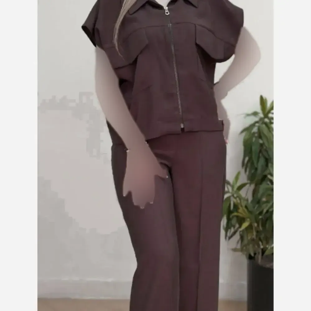 ست بامبر و شلوار زنانه جنس بزیاق فری سایز تا 48
