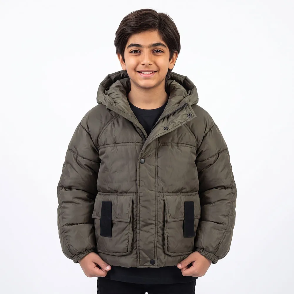 کاپشن باکسی پسرانه رنگ عدسی