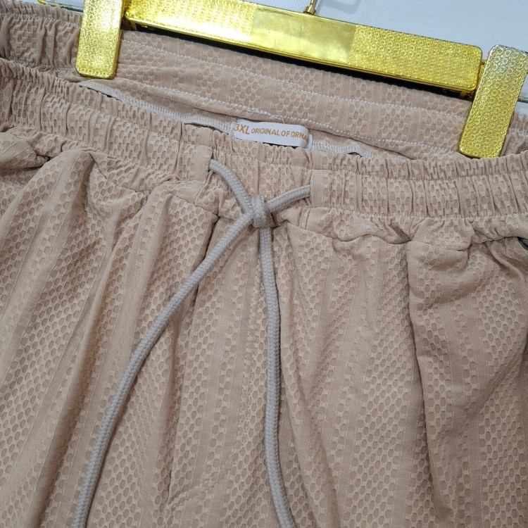 ست پیراهن و شلوارک مردانه پارچه مراکشی بیسکوییتی