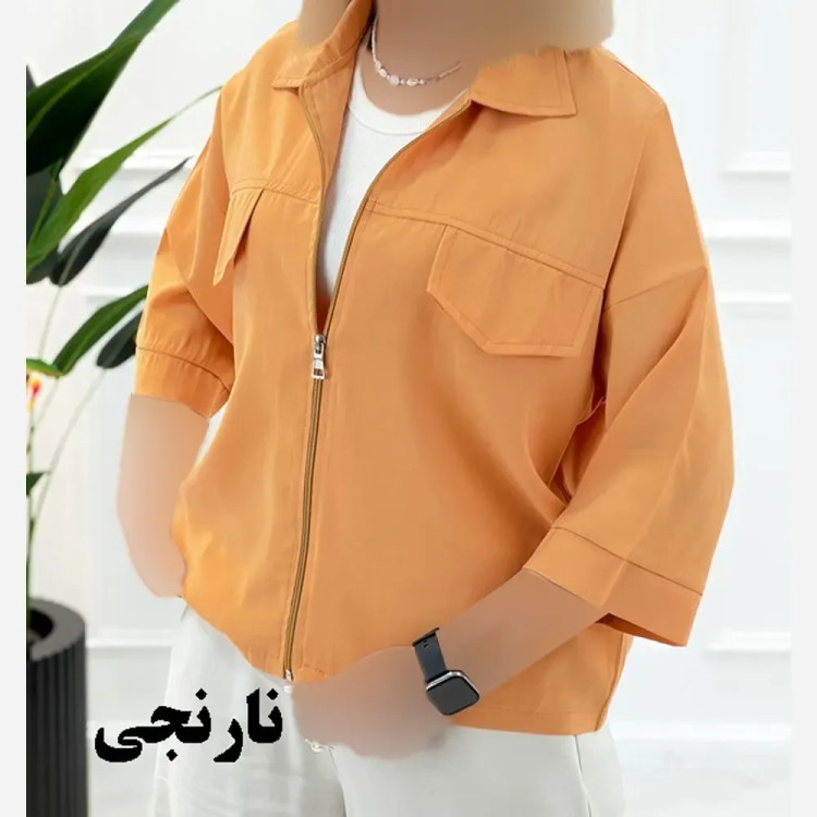 وست آستین بلند زیپ دار زنانه جنس پری سیلک فری سایز چهارفصل