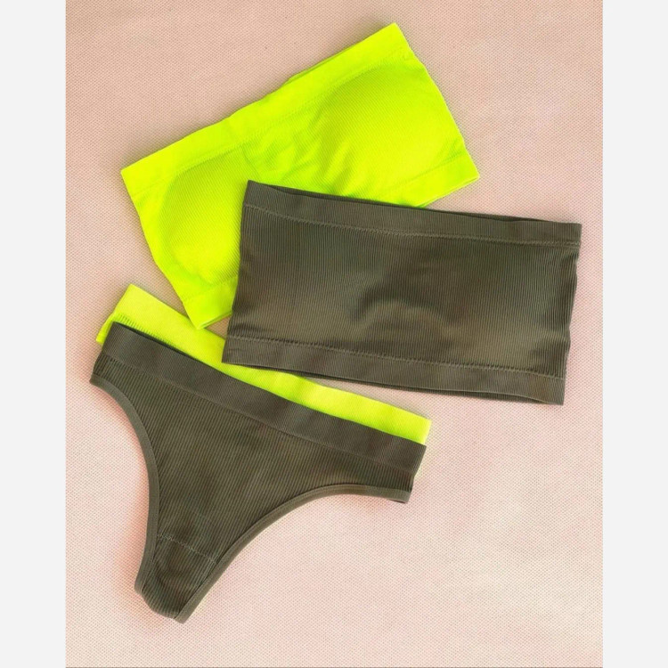 ست نیمتنه دکلته و شورت بکلس نخی کبریتی کاپدار متحرک سایز 38 تا 46