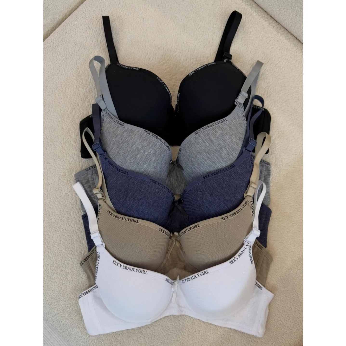 سوتین نخی کبریتی فنردار جکدار زنانه Sexyebau سایز 80 تا 95