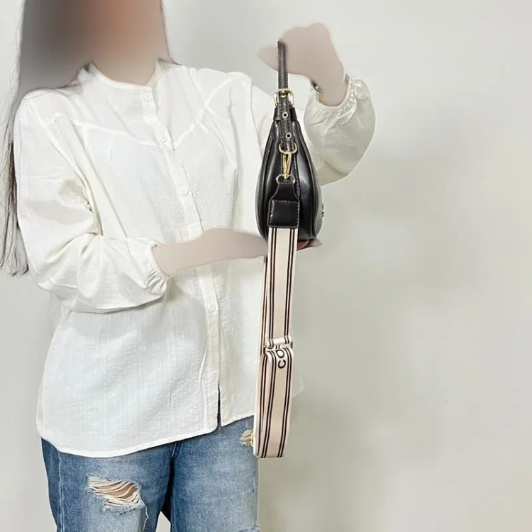 کیف کوچ قایقی دستی و دوشی زنانه چرم مصنوعی با بند قابل تنظیم