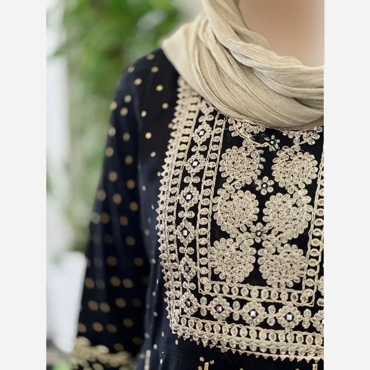 کرتی هندی زنانه جنس نخ وارداتی سایز بزرگ مدل کلوش قد 135