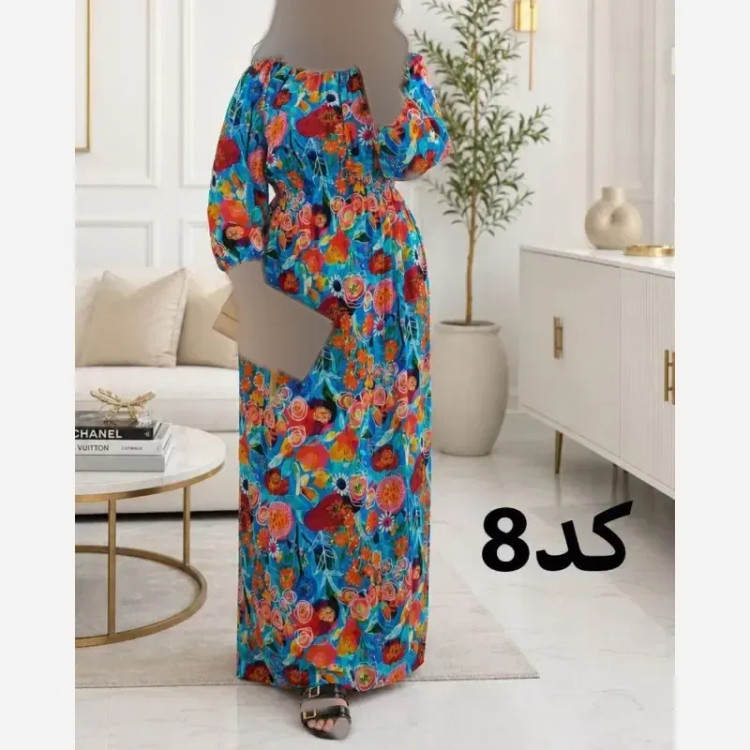 پیراهن ساحلی زنانه نخی خارجی نرم و لطیف سایز 38 تا 48