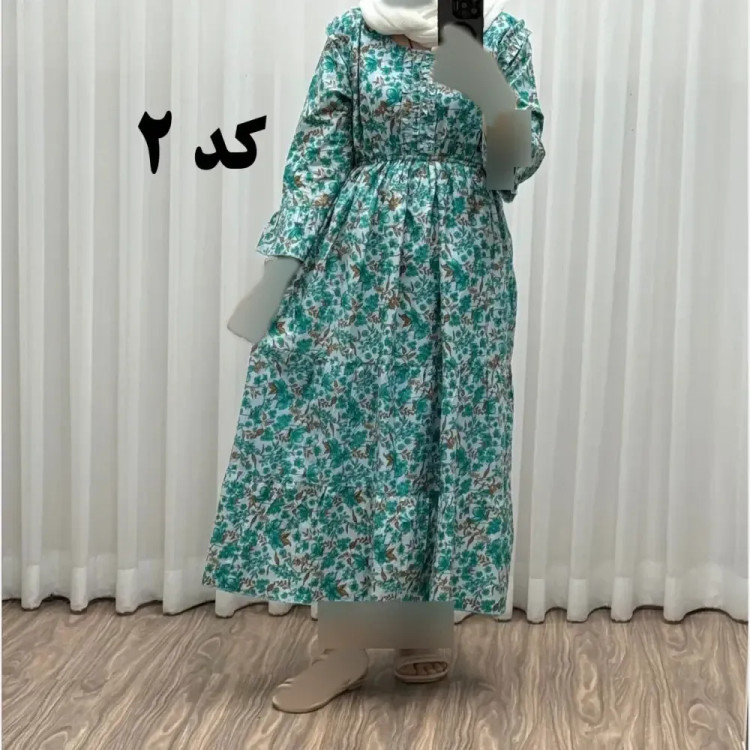 پیراهن ساحلی نخی آستین بلند فری سایز تا 48 کد 749 شسته شده بدون آبرفت و رنگ رفتگی چهارفصل تن خور شیک