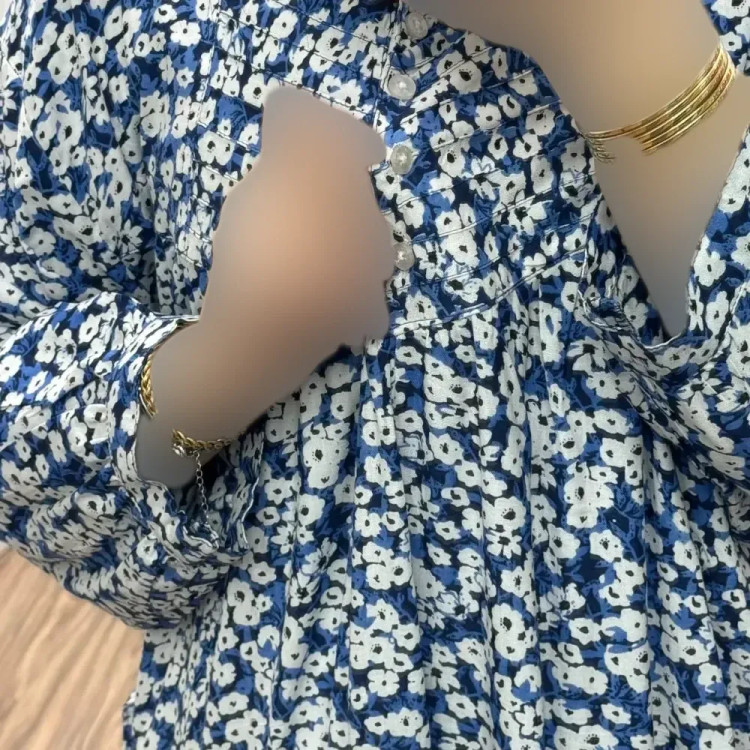 پیراهن سایزبزرگ نخی فری سایز تا 52 هندی کد 1498
